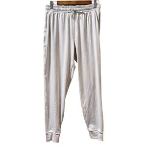 Ivory Jogger Track Pants Womens M Athletic Active Lounge Yoga Casual Gym Stretch
